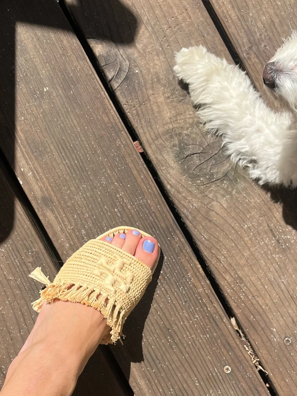 Tory Burch - Natural Raffia Slide Sandals with low heel